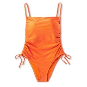 Fe Noel x Target Mettalic Side-Ruched Swimsuit